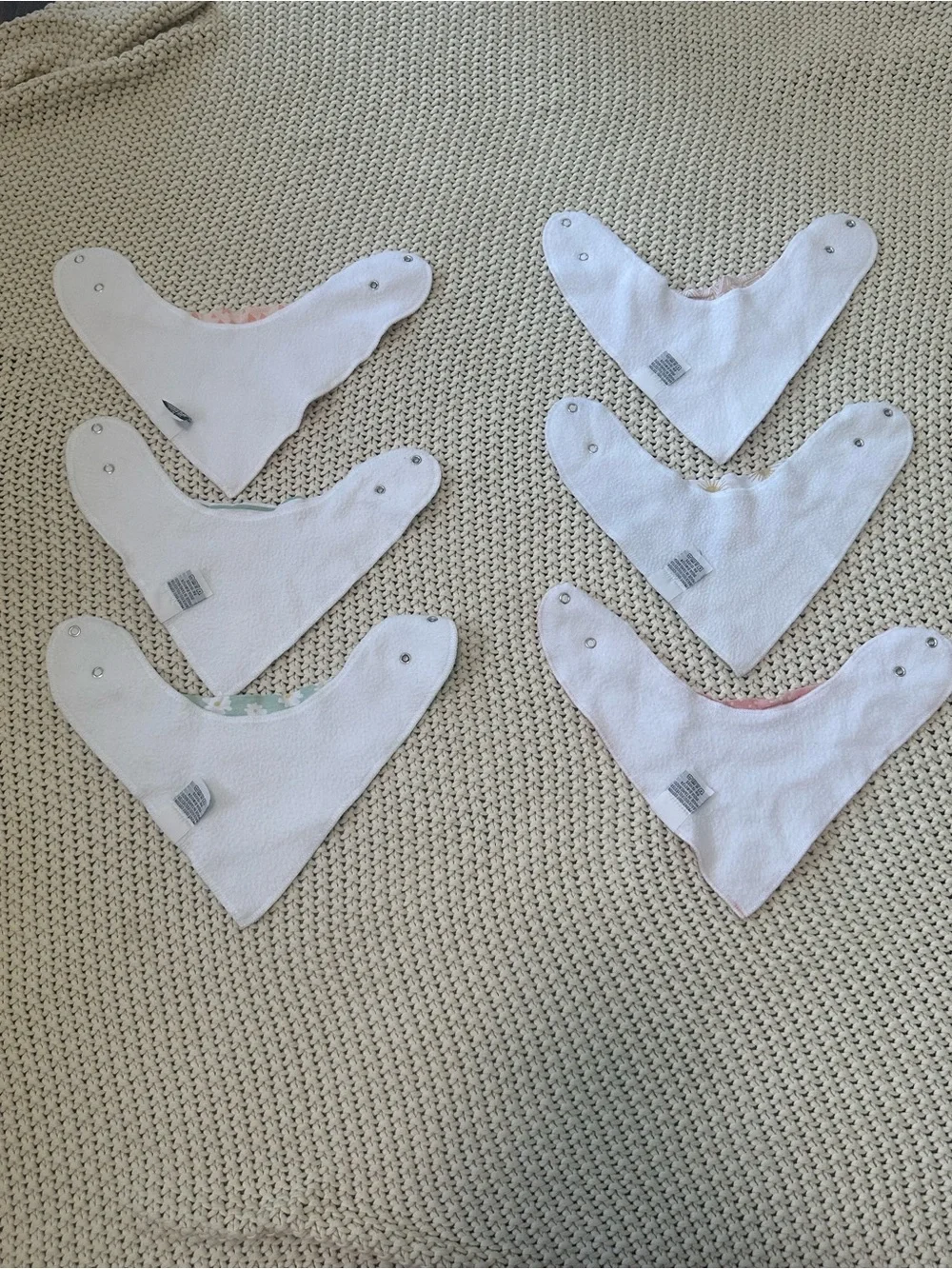 Copper Pearl Baby Bandana Bibs - Pastel Mix (Pink, Mint, White)